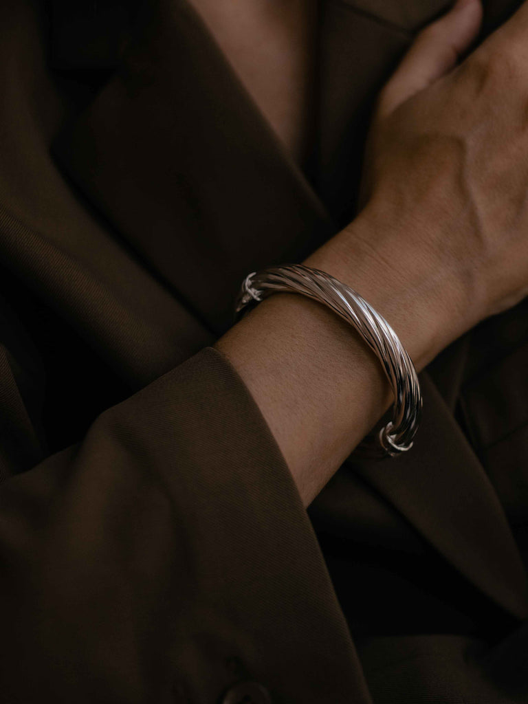 LA FRENZ BANGLE XL STERLING SILVER