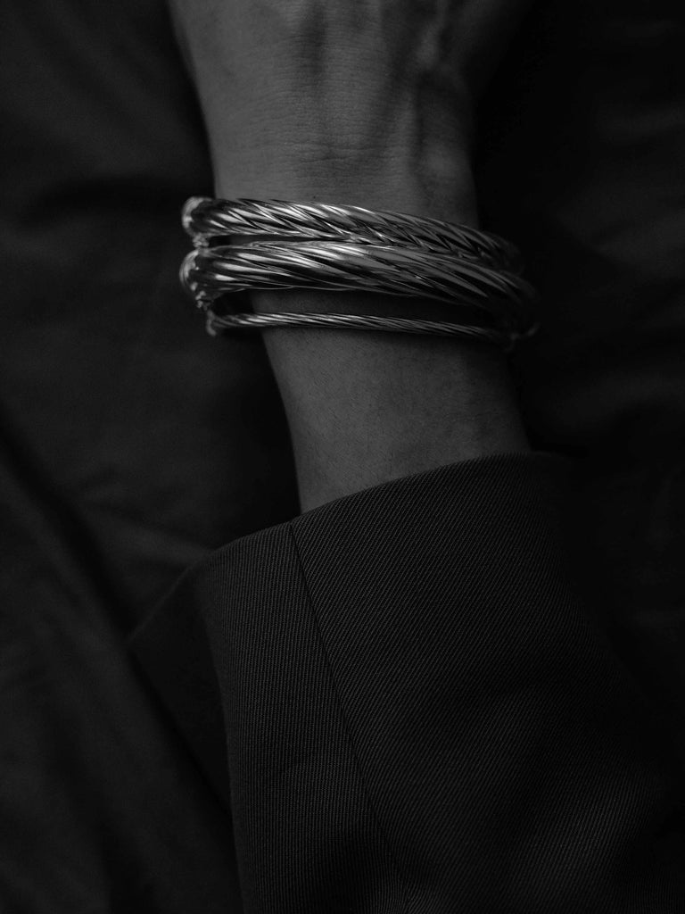 LA FRENZ BANGLE FINE STERLING SILVER