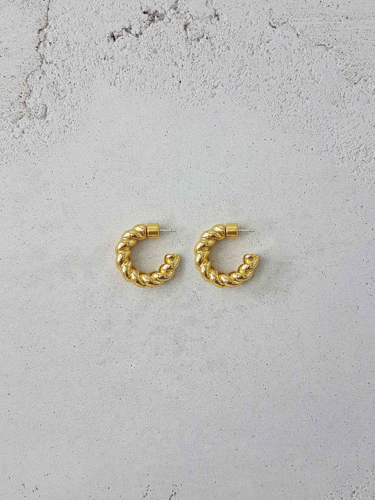 PASTRY HOOPS LARGE 18K GOLD